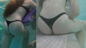 bikini teens in the pool