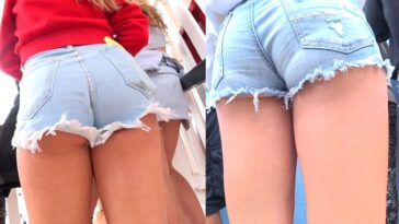cute candid teen asses jean shorts
