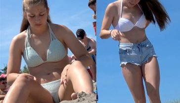 candid voyeur teen tits beach