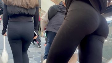 spandex ass voyeur escalators