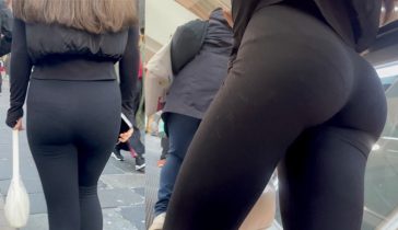 spandex ass voyeur escalators