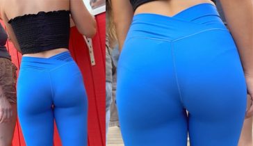 sexy spandex pants voyeur